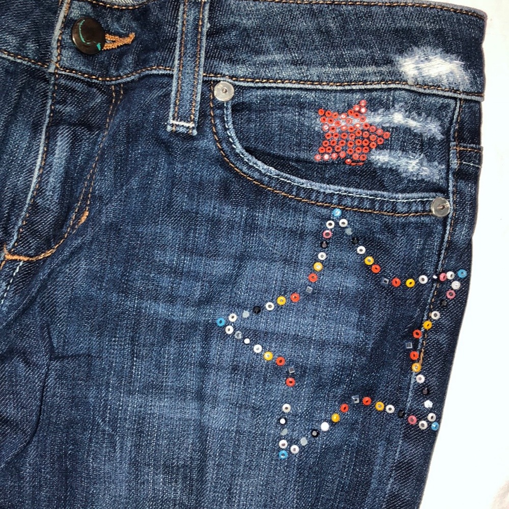 Joes Jeans boot cut embellished jeans